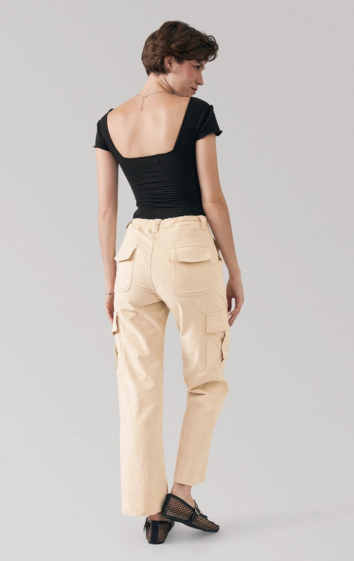 Full back view of the jersey bodysuit with short sleeves and lace by Just G Philippines