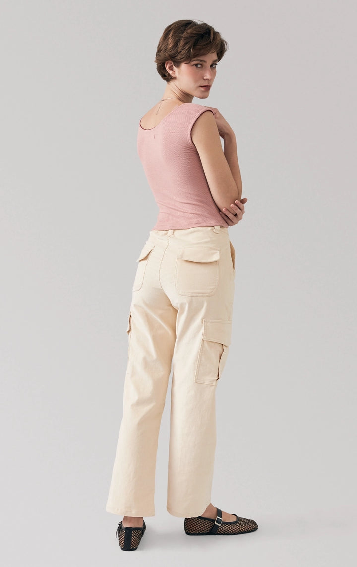 Full back view of the ribbed jersey bardot top with lace and bow by Just G Philippines