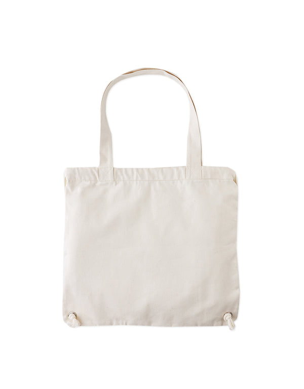 CONVERTIBLE DRAWSTING TOTE BAG