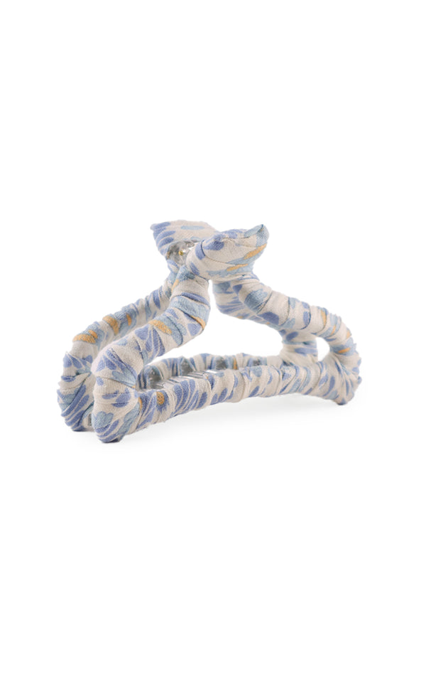 PRINTED FABRIC COVERED HAIR CLAW