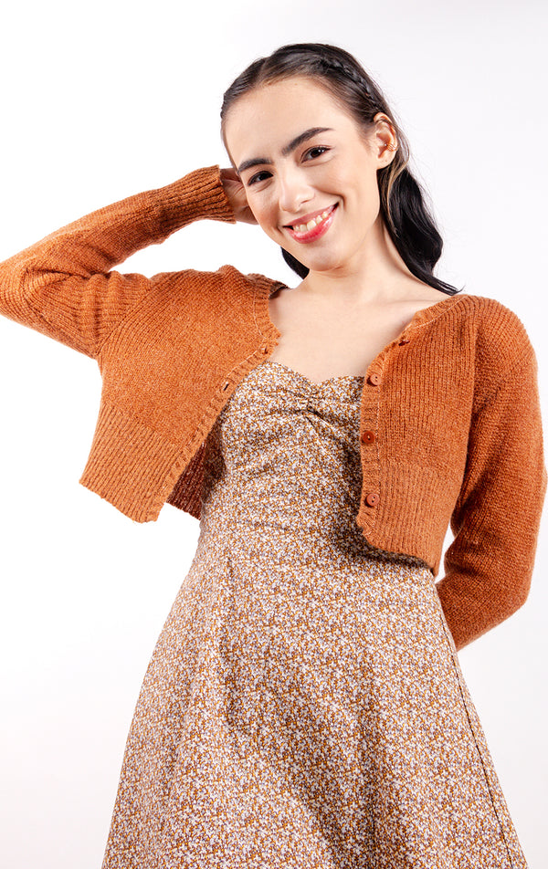 SOFT TOUCH CROPPED CARDIGAN