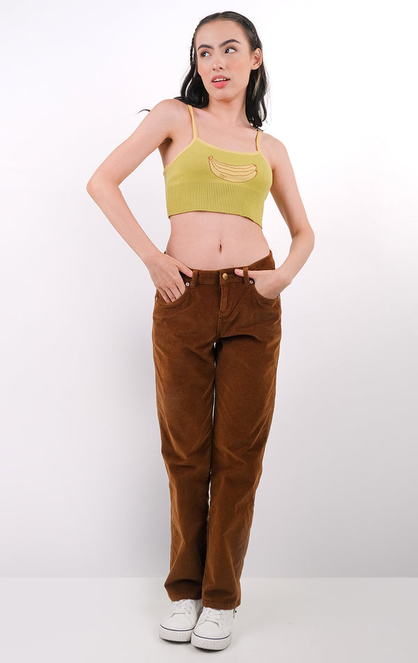 LOW WAIST STRAIGHT LEG PANTS