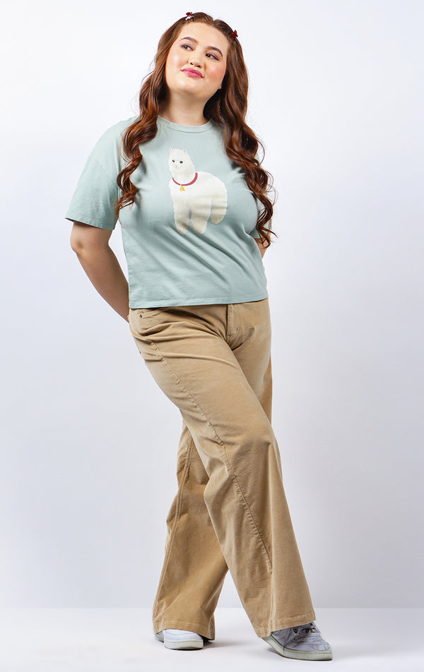 CORDUROY WIDE LEG PANTS