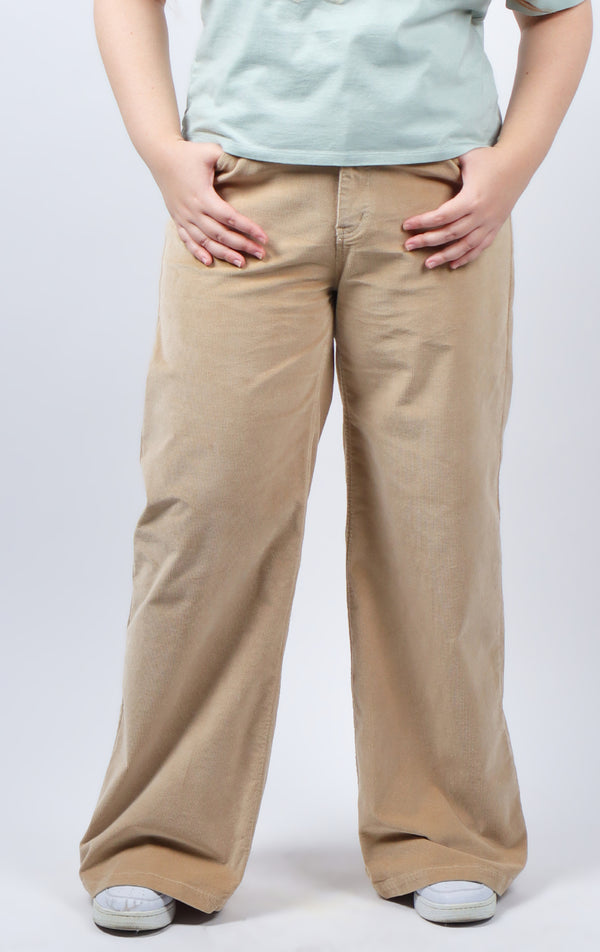 CORDUROY WIDE LEG PANTS