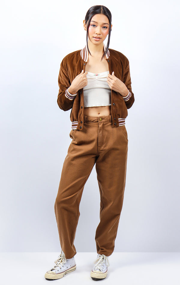 TWILL BALLOON FIT PANTS