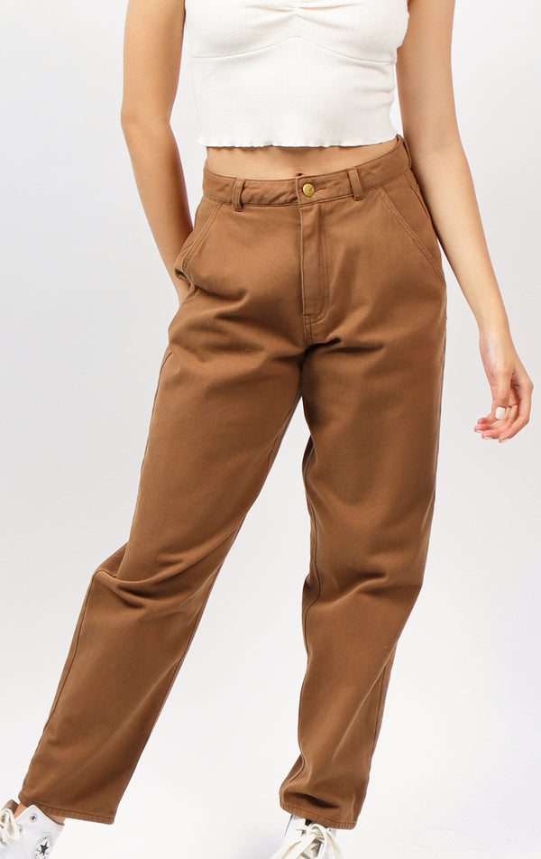 TWILL BALLOON FIT PANTS