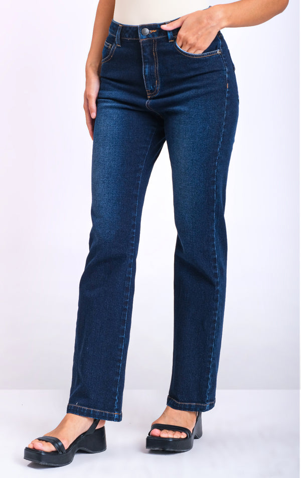 MID RISE STRAIGHT FIT DENIM JEANS