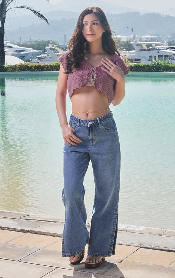 MID RISE BOOT CUT DENIM JEANS
