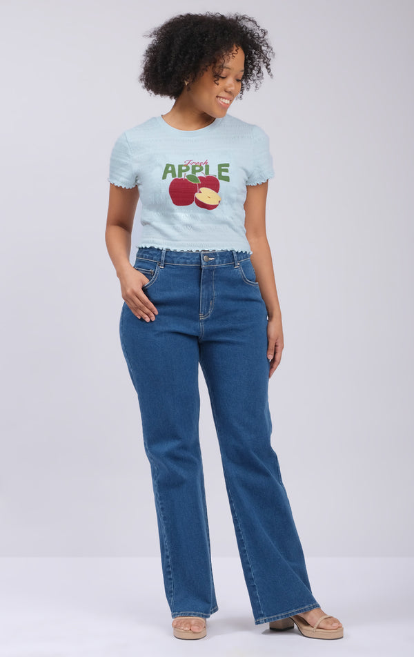 FRESH APPLE SMOCKED TEE