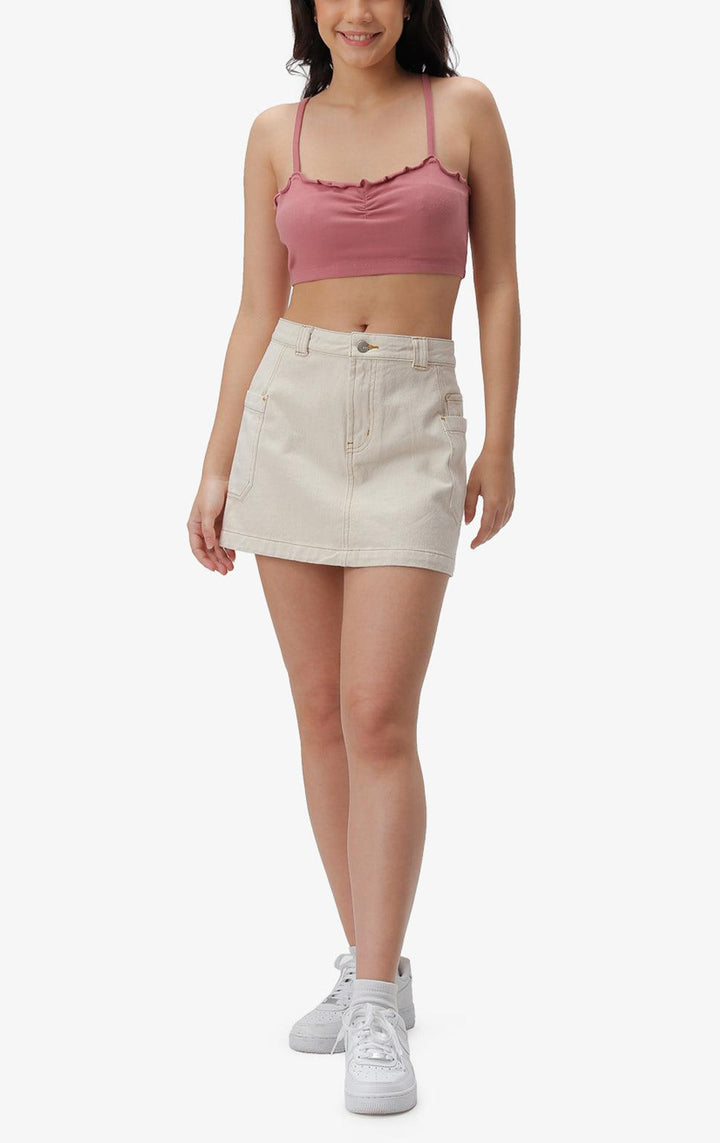 BANDEAU TOP WITH RUCHING - Just G | Number 1 women's and teen fashion brand. Shop online at justg.com.ph | Cash on delivery ( COD ) and Prepaid transaction available.