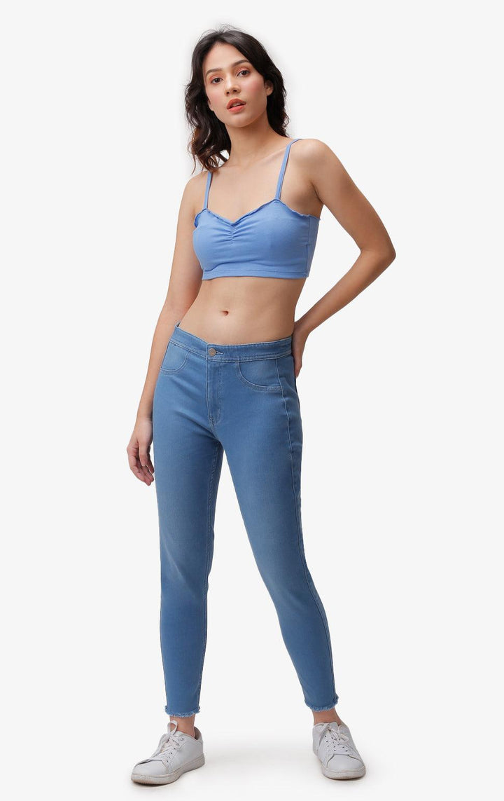 BLUE LETTUCE-EDGE BANDEAU - Just G | Number 1 women's and teen fashion brand. Shop online at justg.com.ph | Cash on delivery ( COD ) and Prepaid transaction available.