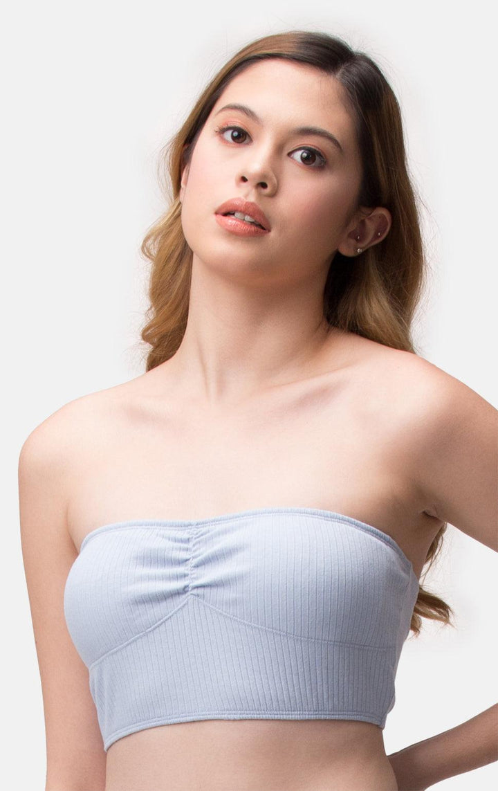 LIGHT BLUE TUBE BANDEAU - Just G | Number 1 women's and teen fashion brand. Shop online at justg.com.ph | Cash on delivery ( COD ) and Prepaid transaction available.