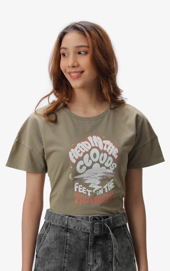 HEAD IN THE CLOUDS BOXY ACID WASH TEE - Just G | Number 1 women's and teen fashion brand. Shop online at justg.com.ph | Cash on delivery ( COD ) and Prepaid transaction available.