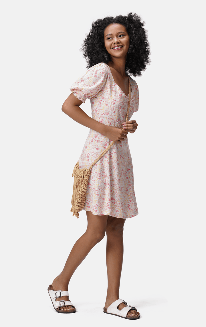 CONFETTI PRINT SHORT DRESS - Just G | Number 1 women's and teen fashion brand. Shop online at justg.com.ph | Cash on delivery ( COD ) and Prepaid transaction available.