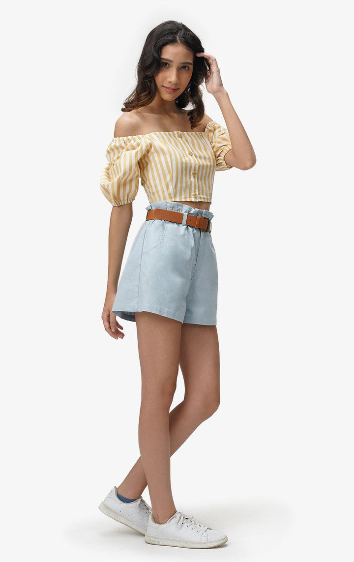 BUTTON DOWN BLOUSE - Just G | Number 1 women's and teen fashion brand. Shop online at justg.com.ph | Cash on delivery ( COD ) and Prepaid transaction available.