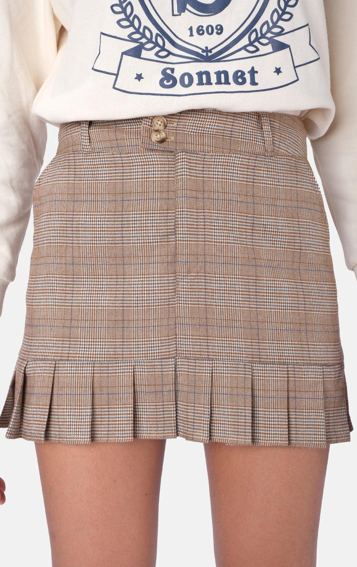 PLAID FRILLY SKIRT - Just G | Number 1 women's and teen fashion brand. Shop online at justg.com.ph | Cash on delivery ( COD ) and Prepaid transaction available.