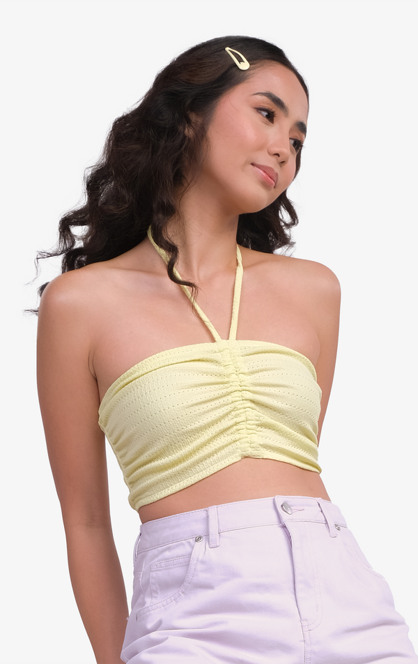 HALTER KNIT TOP