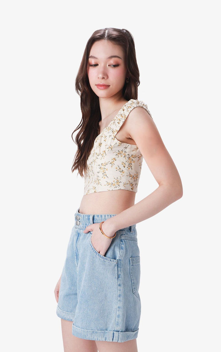 FLORAL CORSET TOP - Just G | Number 1 women's and teen fashion brand. Shop online at justg.com.ph | Cash on delivery ( COD ) and Prepaid transaction available.