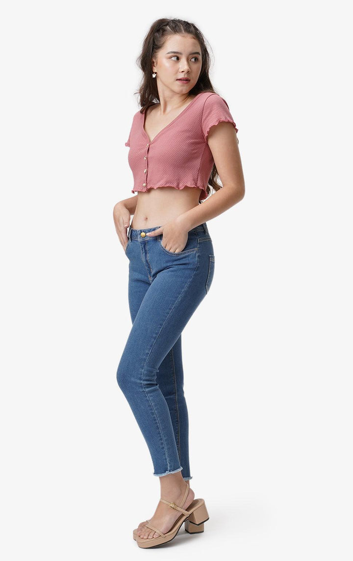 BOXY CROPPED TOP - Just G | Number 1 women's and teen fashion brand. Shop online at justg.com.ph | Cash on delivery ( COD ) and Prepaid transaction available.