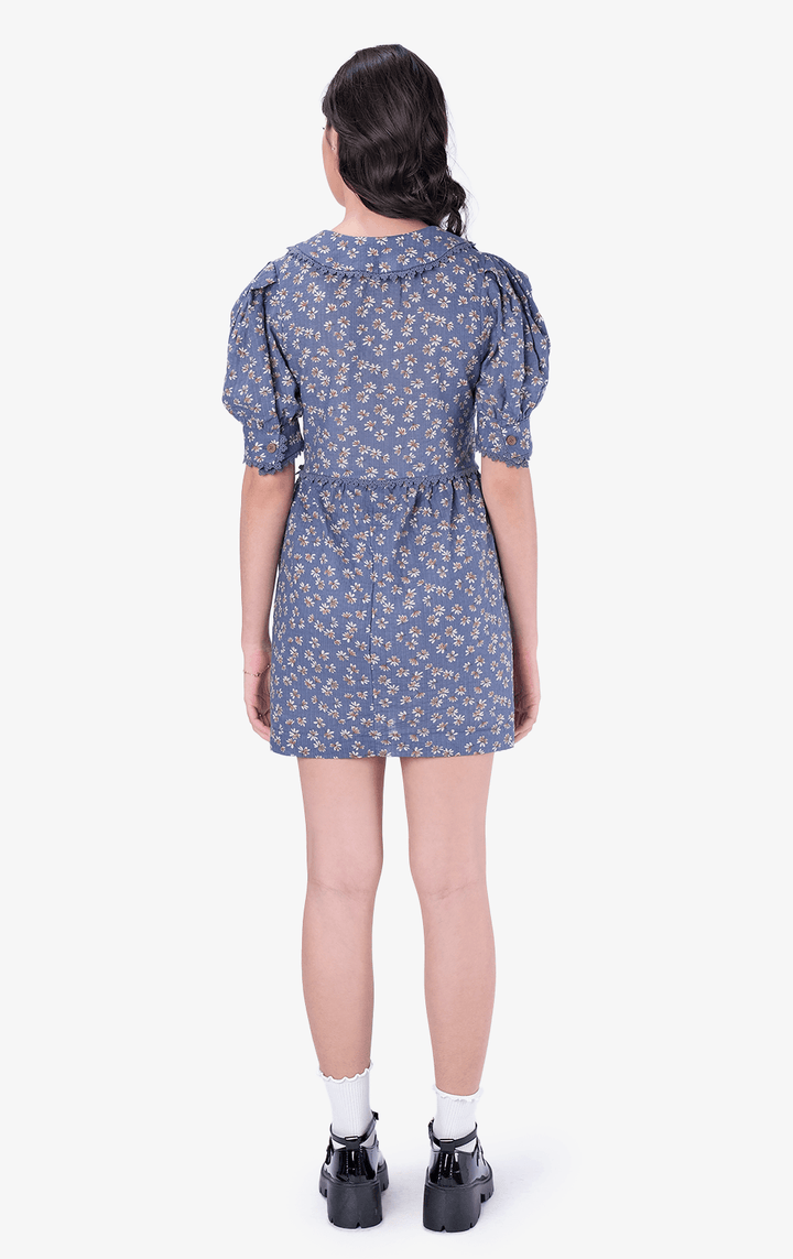 FLORAL LACE COLLAR DRESS - Just G | Number 1 women's and teen fashion brand. Shop online at justg.com.ph | Cash on delivery ( COD ) and Prepaid transaction available.