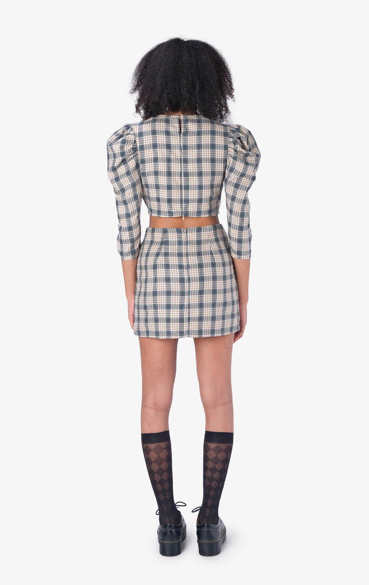 CHECKERED SKIRT SET - Just G | Number 1 women's and teen fashion brand. Shop online at justg.com.ph | Cash on delivery ( COD ) and Prepaid transaction available.