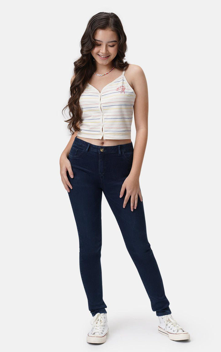 HI-WAIST  SKINNY JEANS - Just G | Number 1 women's and teen fashion brand. Shop online at justg.com.ph | Cash on delivery ( COD ) and Prepaid transaction available.