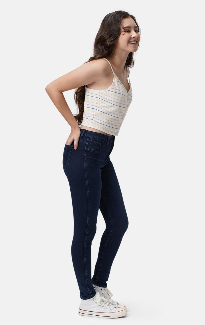 HI-WAIST  SKINNY JEANS - Just G | Number 1 women's and teen fashion brand. Shop online at justg.com.ph | Cash on delivery ( COD ) and Prepaid transaction available.