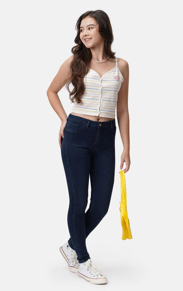 HI-WAIST  SKINNY JEANS - Just G | Number 1 women's and teen fashion brand. Shop online at justg.com.ph | Cash on delivery ( COD ) and Prepaid transaction available.