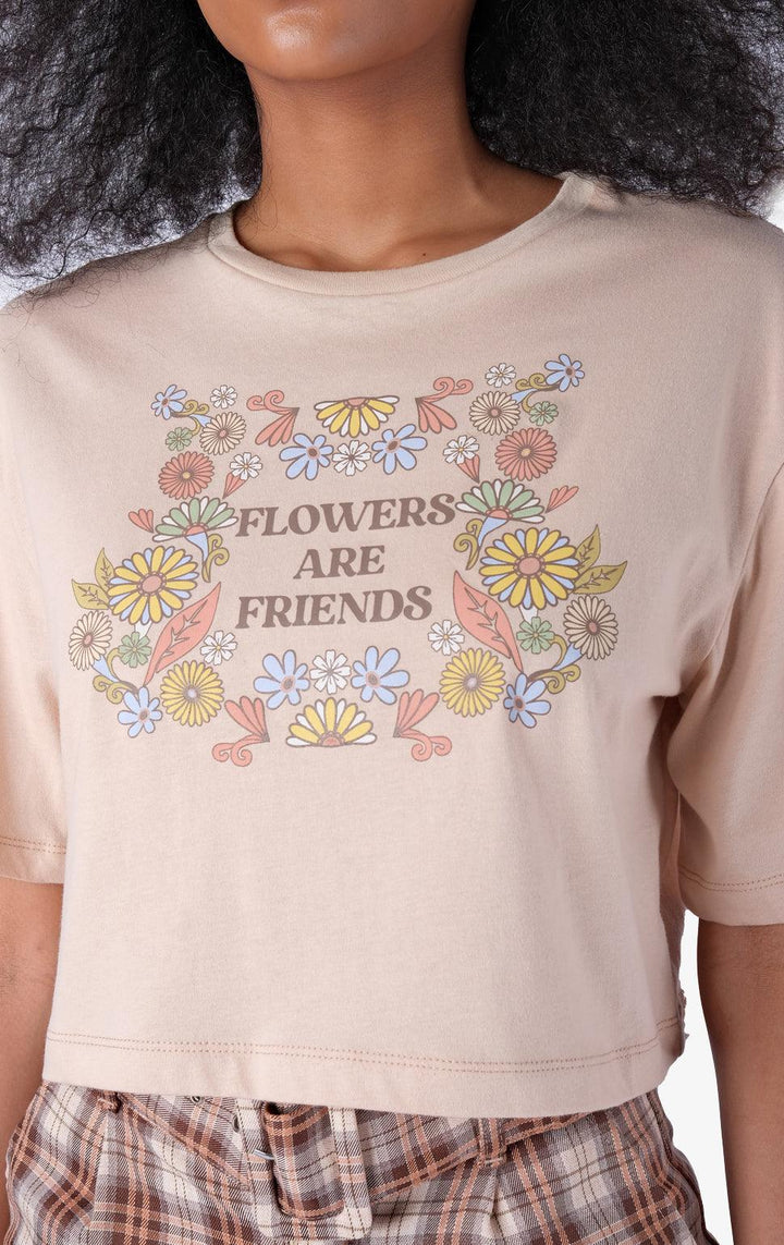 FLOWERS ARE FRIENDS TEE - Just G | Number 1 women's and teen fashion brand. Shop online at justg.com.ph | Cash on delivery ( COD ) and Prepaid transaction available.