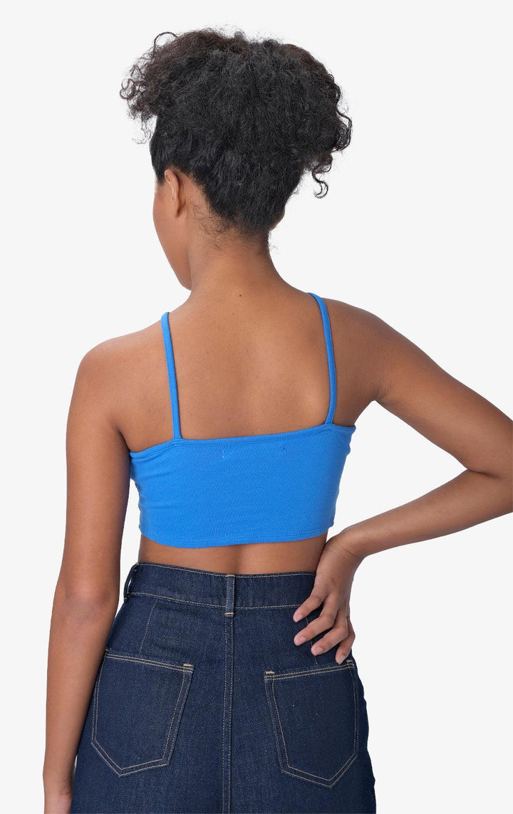 BLUE HALTER NECK TOP - Just G | Number 1 women's and teen fashion brand. Shop online at justg.com.ph | Cash on delivery ( COD ) and Prepaid transaction available.