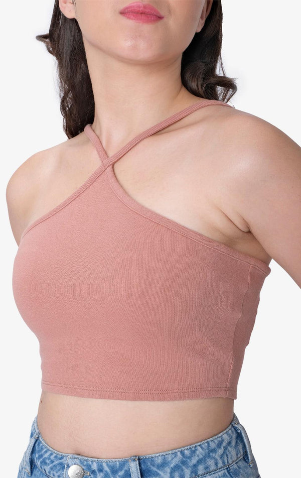 MOCHA HALTER NECK TOP - Just G | Number 1 women's and teen fashion brand. Shop online at justg.com.ph | Cash on delivery ( COD ) and Prepaid transaction available.